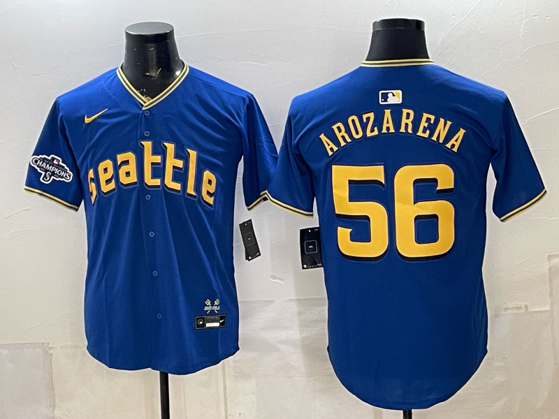 Men 2026 Seattle Mariners #56 Arozarena blue Nike MLB Jersey 0724057->seattle mariners->MLB Jersey